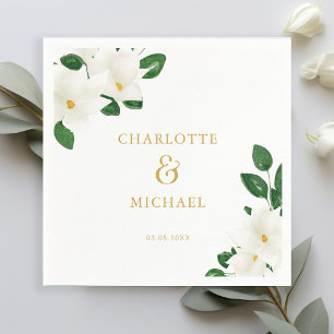 Serviette En Papier Verdure mariage Magnolia