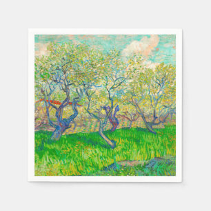 Serviette En Papier Verger en fleurs de Vincent van Gogh