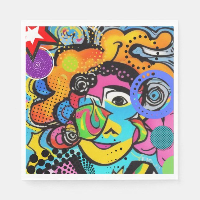 Serviette En Papier Véritables confessions (Devant)