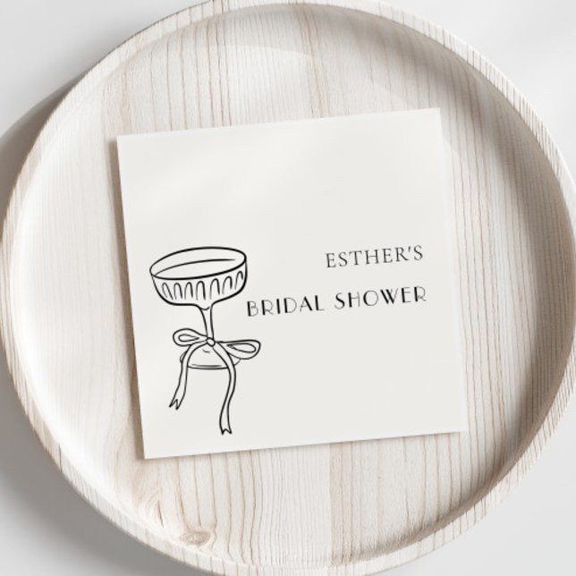 Serviette En Papier Verre à Champagne Avec Nœud Mariage (Créateur téléchargé)