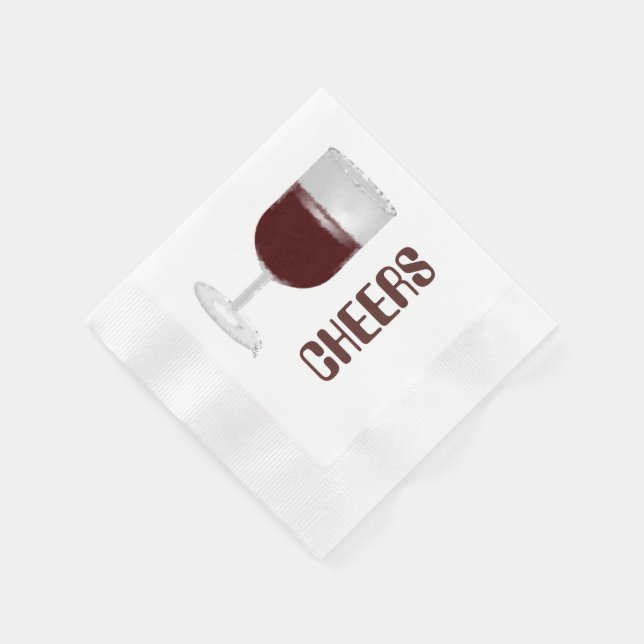 Serviette En Papier Verre à vin à la bière (Coin)