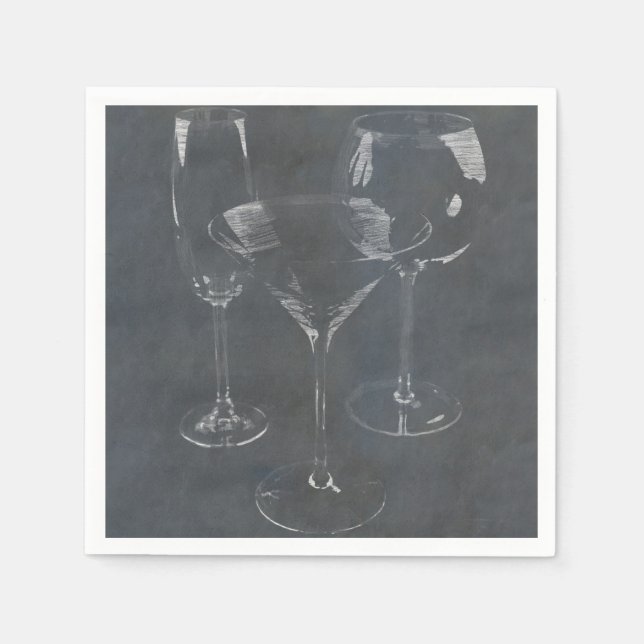 Serviette En Papier Verre Barware (Devant)
