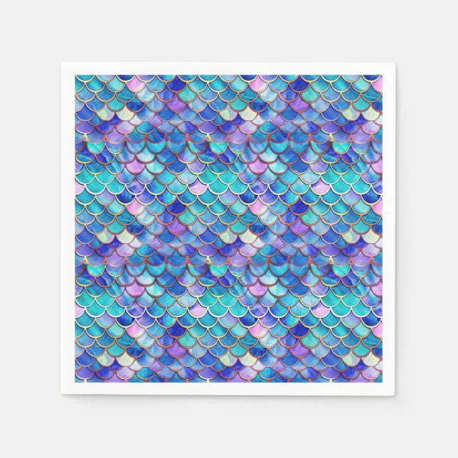 Serviette En Papier Verre de sirène (Devant)