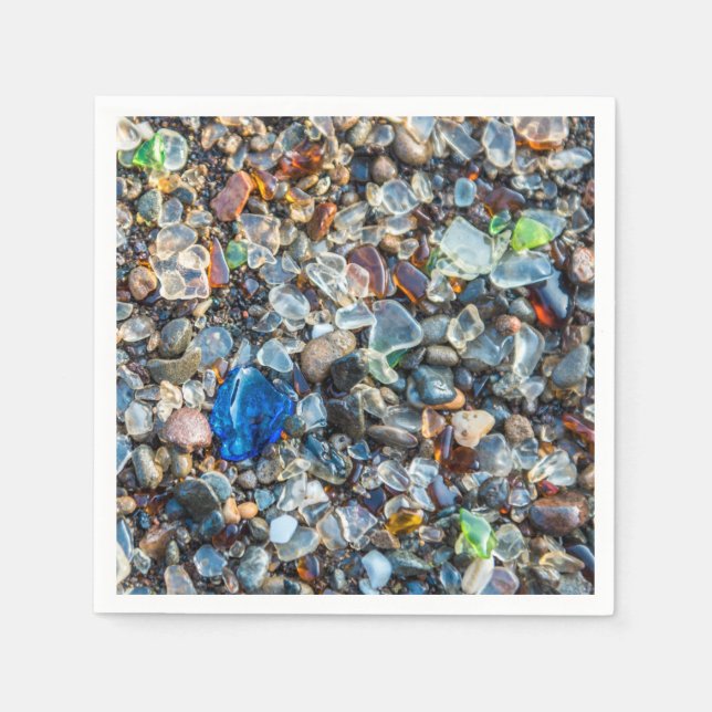 Serviette En Papier Verre marin étincelant (Devant)