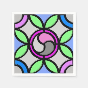 SERVIETTE EN PAPIER VERRE STAINÉ