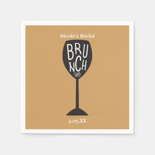Serviette En Papier Verres à vin pour BRUNCH de TOUTE COULEUR & Servie