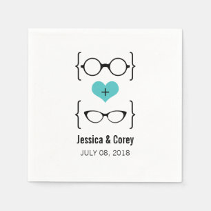Serviette En Papier Verres Aqua Geeky Papier