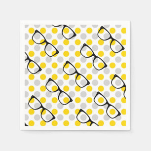 Serviette En Papier Verres Hipster Polka Dot Papier