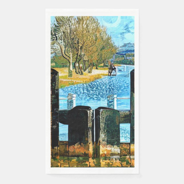 SERVIETTE EN PAPIER VERROUILLAGE DE BATEAU (Devant)