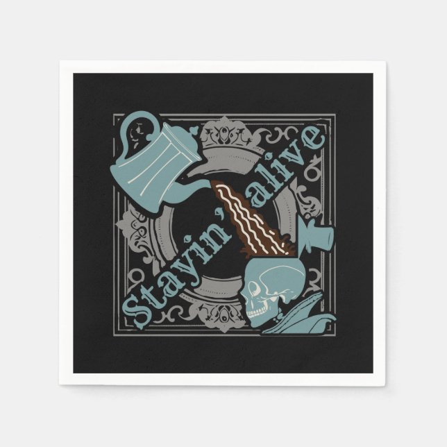 Serviette En Papier Versez le café ! (Devant)