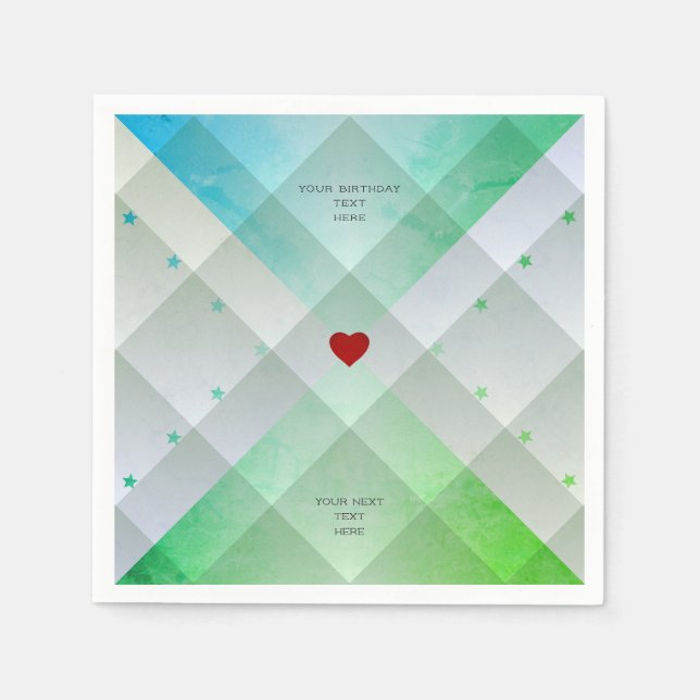 Serviette En Papier Vert (Devant)