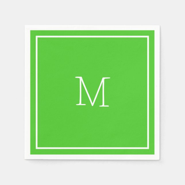 Serviette En Papier Vert (Devant)