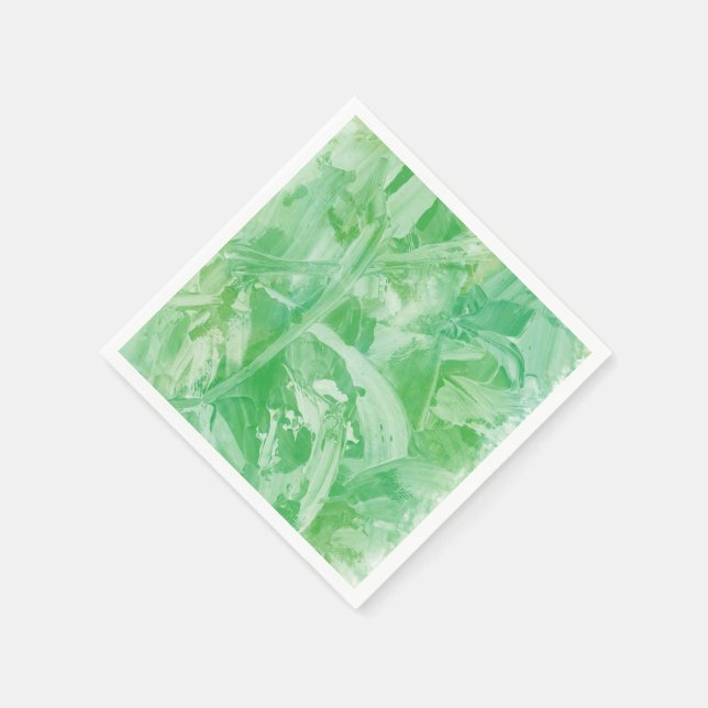 Serviette En Papier Vert clair texturé (Coin)
