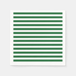 Serviette En Papier Vert et blanc barre les serviettes de papier