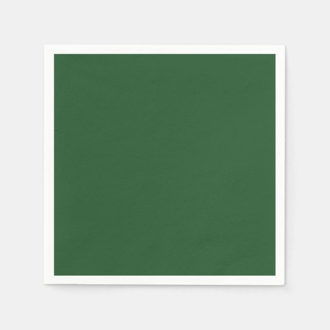 Serviette En Papier Vert foncé (Devant)