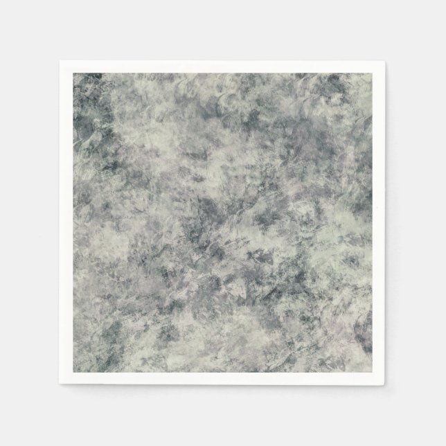 Serviette En Papier Vert gris sauge lavande texturé abstrait moderne (Devant)