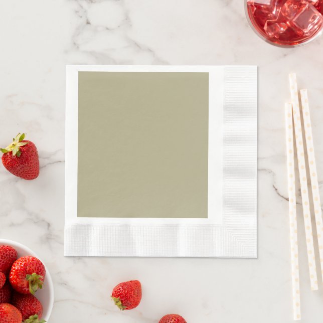 Serviette En Papier Vert sage (En situation)
