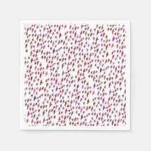 Vestige d'oiseaux en rose et pourpre