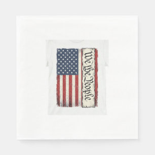 Serviette En Papier Vêtement vintage drapeau We the People patriotique