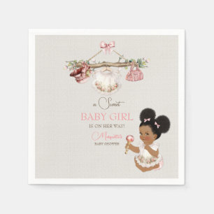 Serviette En Papier Vêtements pour bébé Baby shower pour fille rose iv