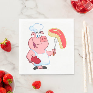 Serviette En Papier Viande de Cuisine de porc