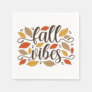 Serviette En Papier Vibes d'automne