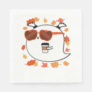 Serviette En Papier Vibes D'Automne Cute Ghost Classic T-Shirt