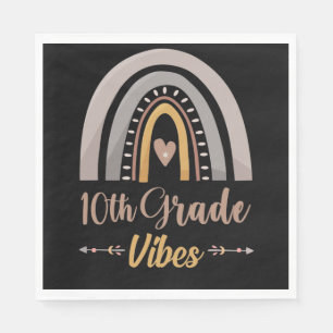 Serviette En Papier Vibes de 10e année Rentree scolaire en 10e année