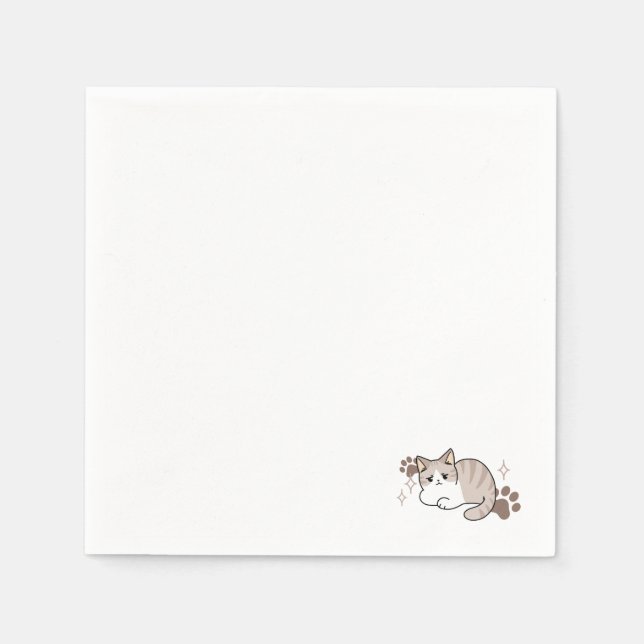 Serviette En Papier Vibes décontractées et lumineuses pour le design A (Devant)