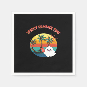 Serviette En Papier Vibes d'été - Éffrayant temps d'été classique