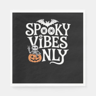 Serviette En Papier Vibes éffrayantes uniquement Halloween Sloth T-Shi