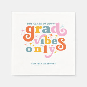 Serviette En Papier Vibes Grad Seulement Graduation Party Classe De 20