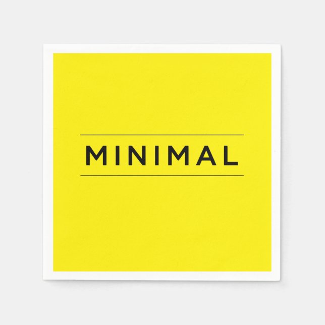 Serviette En Papier Vibes Minimales (Devant)