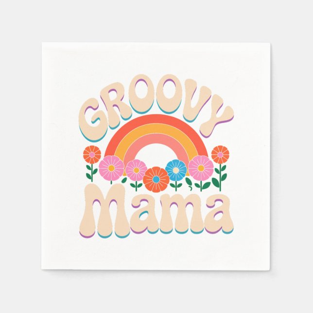 Serviette En Papier Vibes super Mama Boho (Devant)