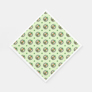 Serviette En Papier Vibes Vertes Chanceuses