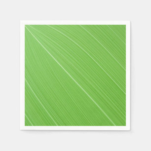 Serviette En Papier Vibrant Feuille verte Texture Abstrait Motif de la