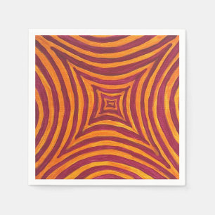 Serviette En Papier Vibrant Geometric Art