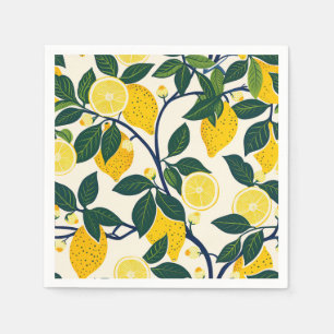 Serviette En Papier Vibrant Lemon Grove
