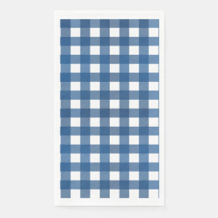 Serviette En Papier Vichy Bleu marine
