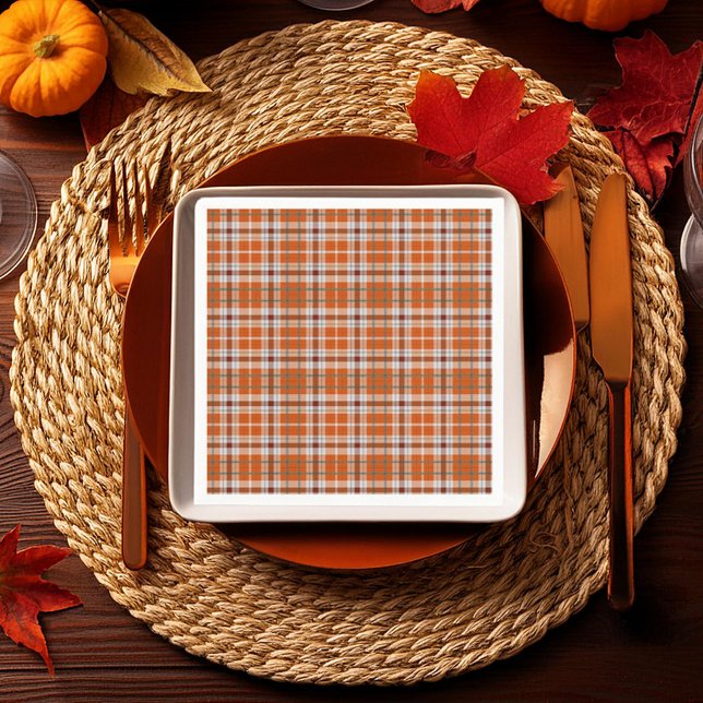 Serviette En Papier Vichy d'automne (Créateur téléchargé)