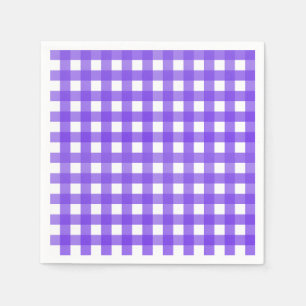 Serviette En Papier Vichy Lavande