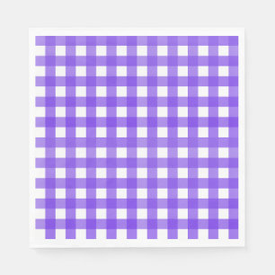 Serviette En Papier Vichy Lavande