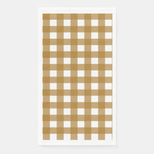 Serviette En Papier Vichy Sienne