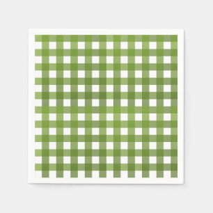 Serviette En Papier Vichy Vert