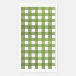 Serviette En Papier Vichy Vert