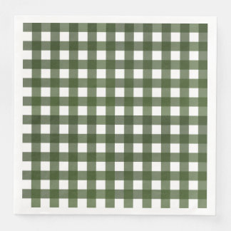 Serviette En Papier Vichy Vert d'Alsace