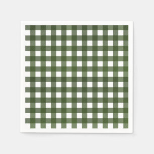 Serviette En Papier Vichy Vert d'Alsace