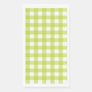Serviette En Papier Vichy Vert pomme