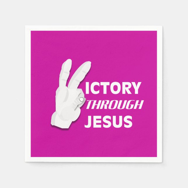 Serviette En Papier Victoire par Jésus II (Devant)