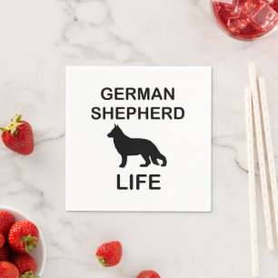 Serviette En Papier vie de berger allemand